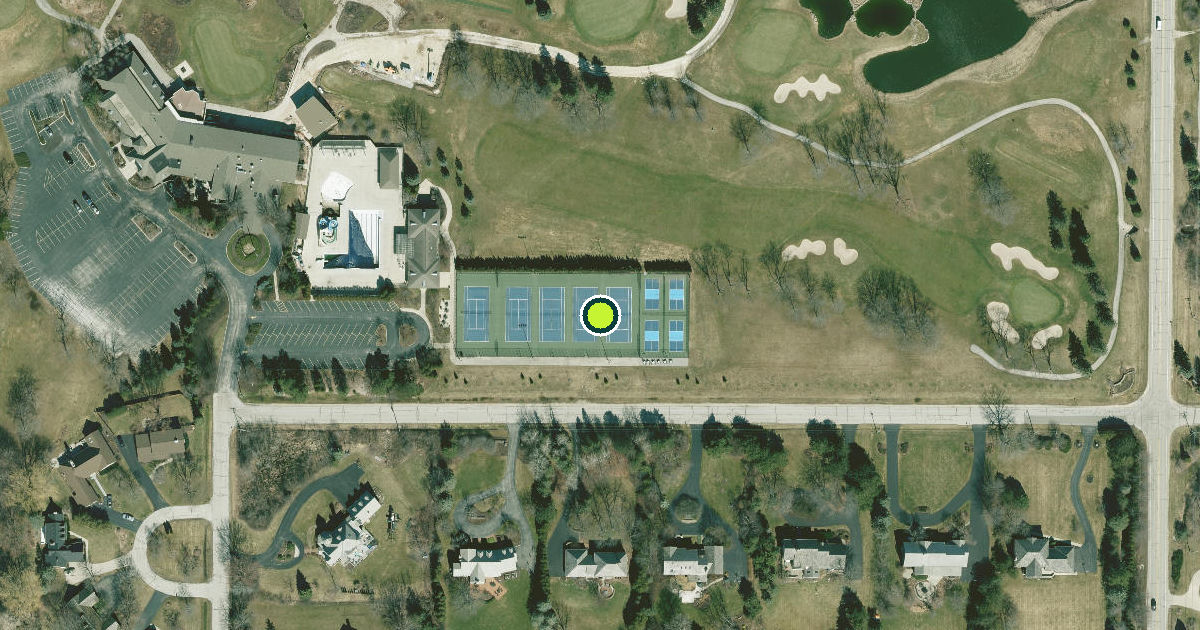 Satellite view of Mequon Pickleball Courts