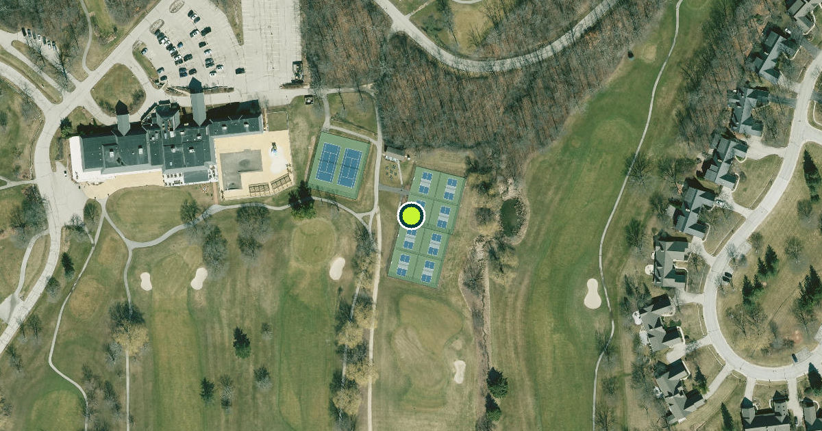 Satellite view of Mequon Pickleball Courts