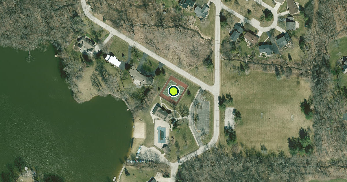 Satellite view of Mequon Pickleball Courts