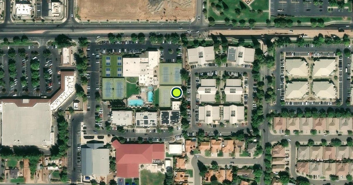 Satellite view of Merced Pickleball Courts