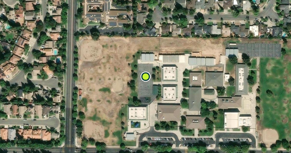 Satellite view of Merced Pickleball Courts