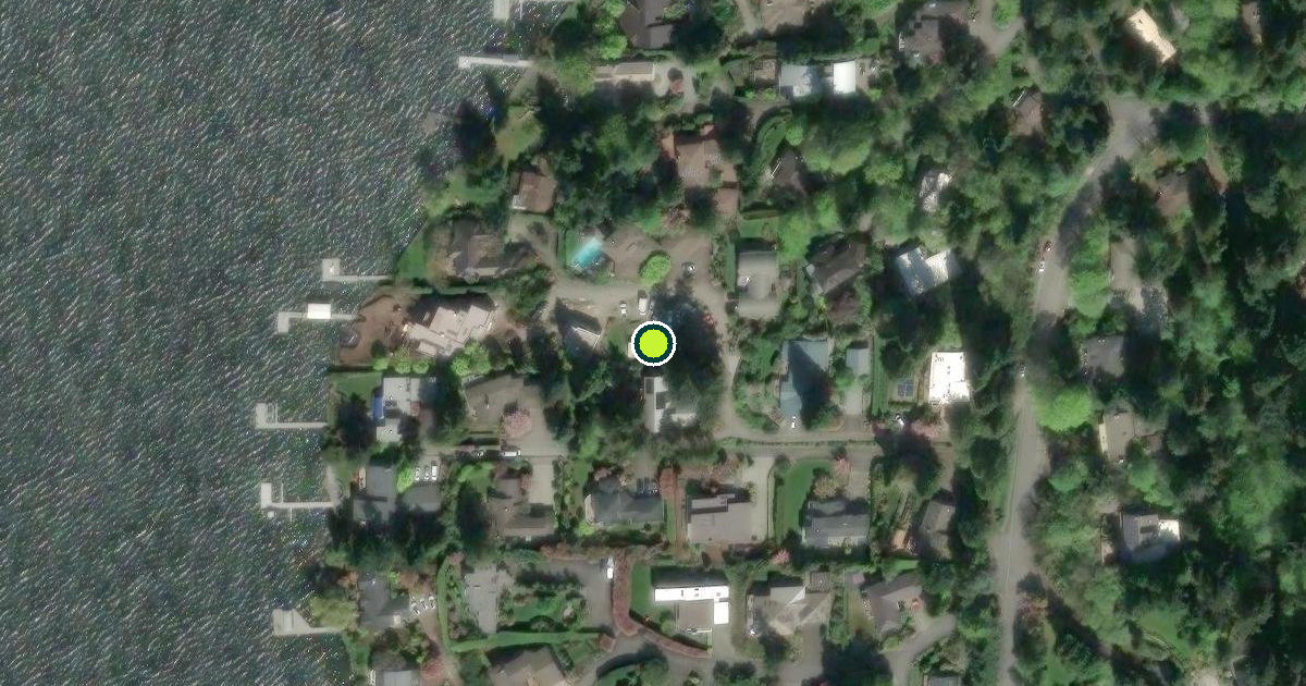 Satellite view of Mercer Island Pickleball Courts