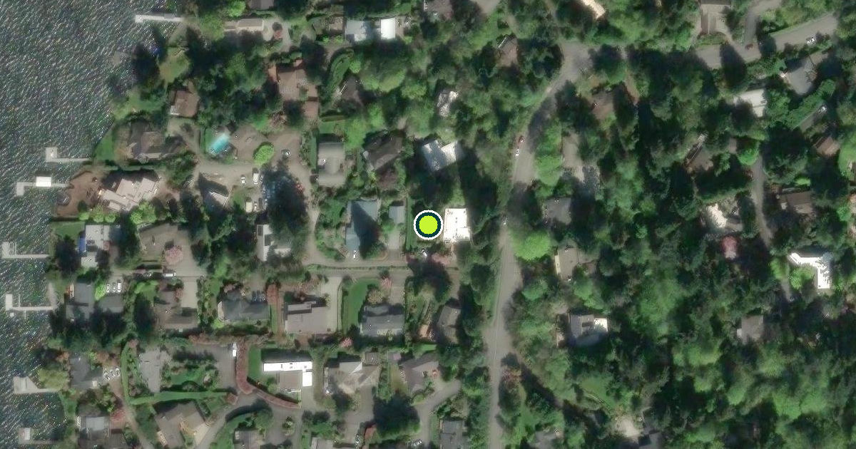 Satellite view of Mercer Island Pickleball Courts