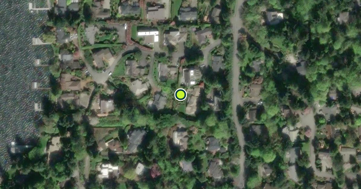 Satellite view of Mercer Island Pickleball Courts