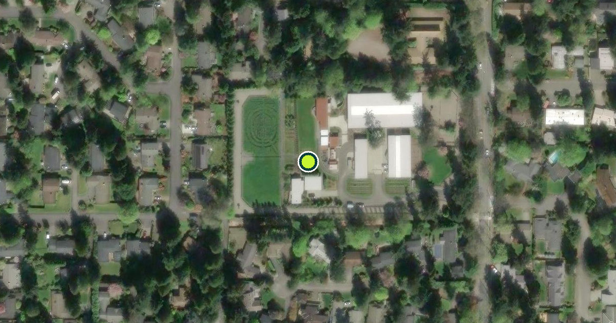 Satellite view of Mercer Island Pickleball Courts