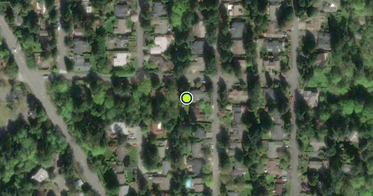 Satellite view of Mercer Island Pickleball Courts