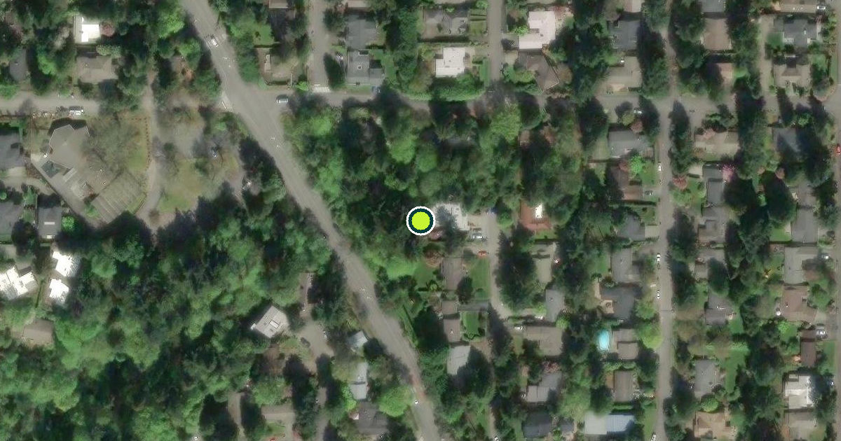 Satellite view of Mercer Island Pickleball Courts