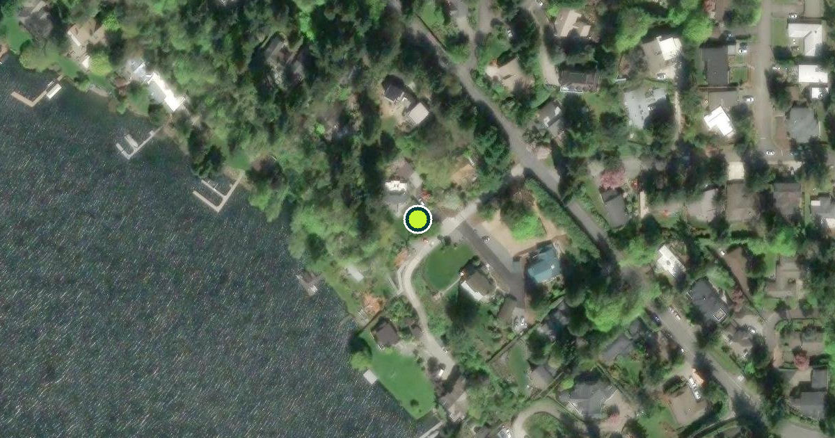 Satellite view of Mercer Island Pickleball Courts