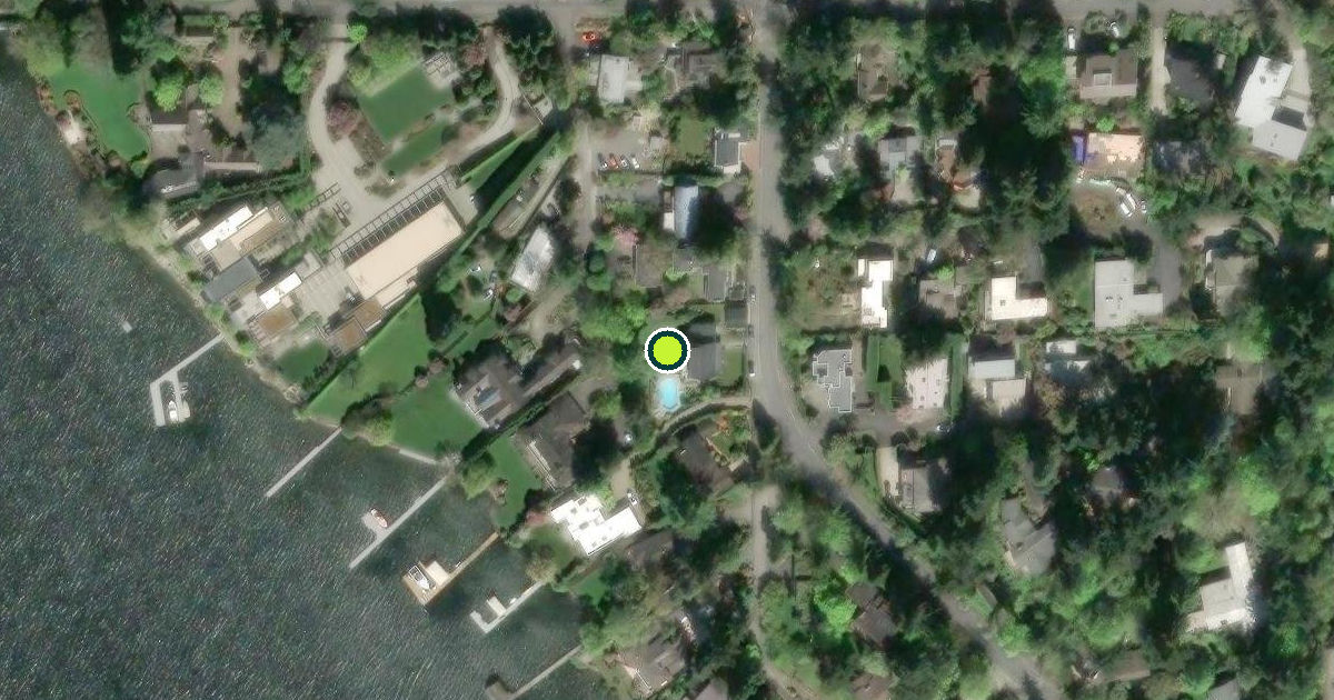 Satellite view of Mercer Island Pickleball Courts