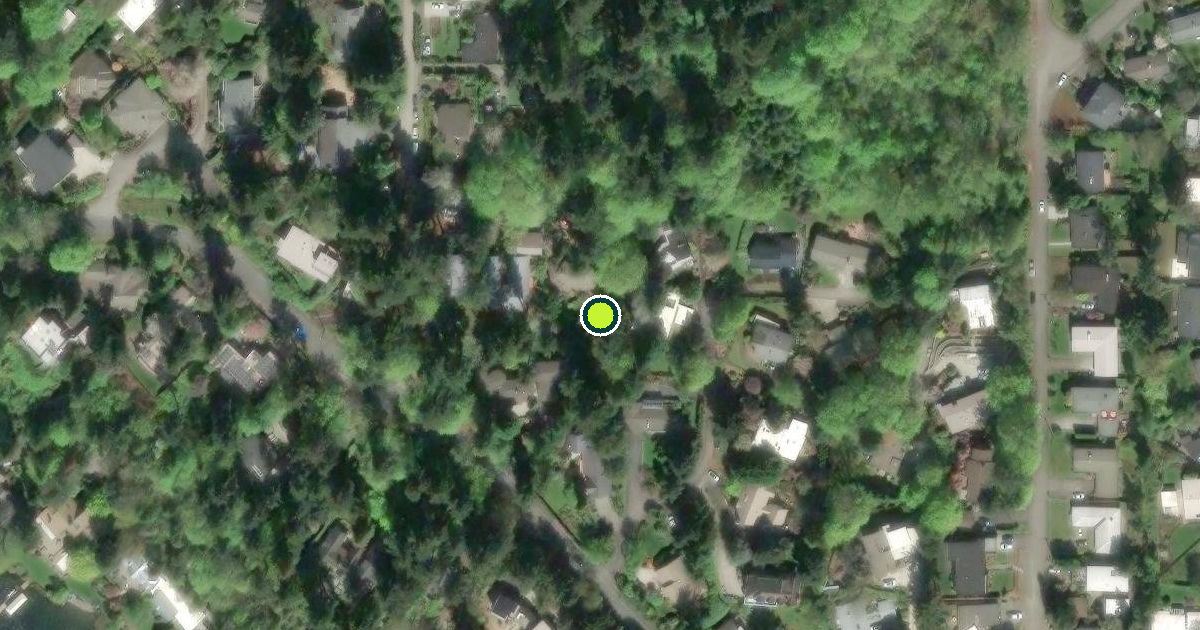 Satellite view of Mercer Island Pickleball Courts