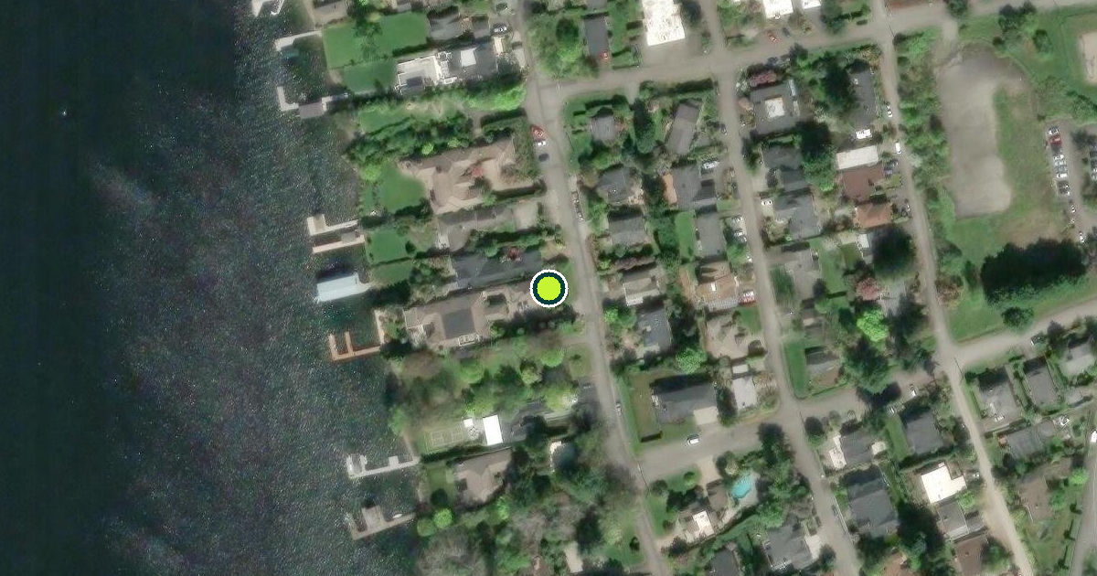Satellite view of Mercer Island Pickleball Courts