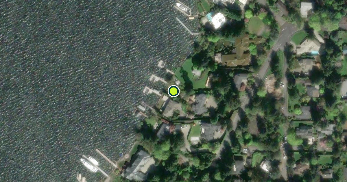 Satellite view of Mercer Island Pickleball Courts