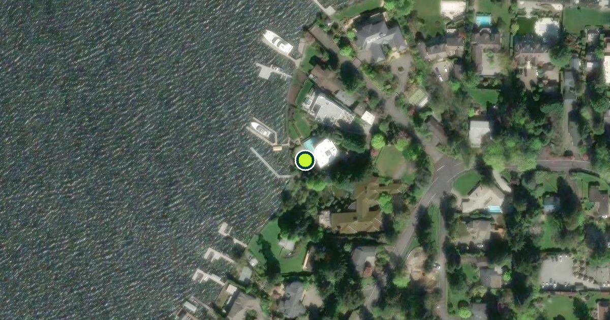 Satellite view of Mercer Island Pickleball Courts