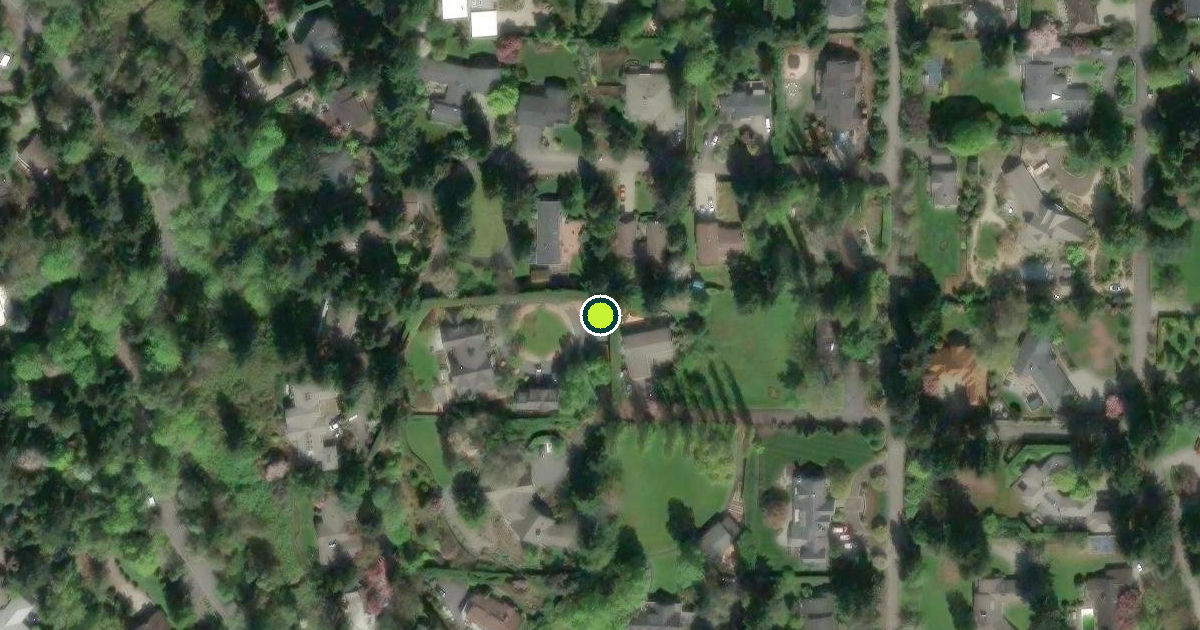 Satellite view of Mercer Island Pickleball Courts