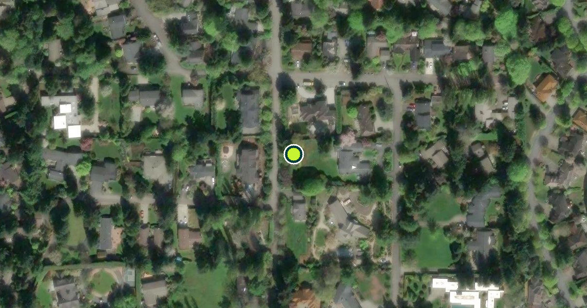 Satellite view of Mercer Island Pickleball Courts