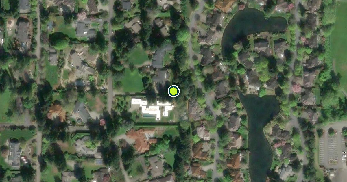 Satellite view of Mercer Island Pickleball Courts