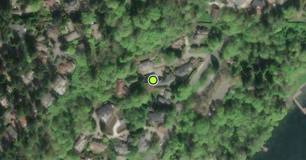 Satellite view of Mercer Island Pickleball Courts