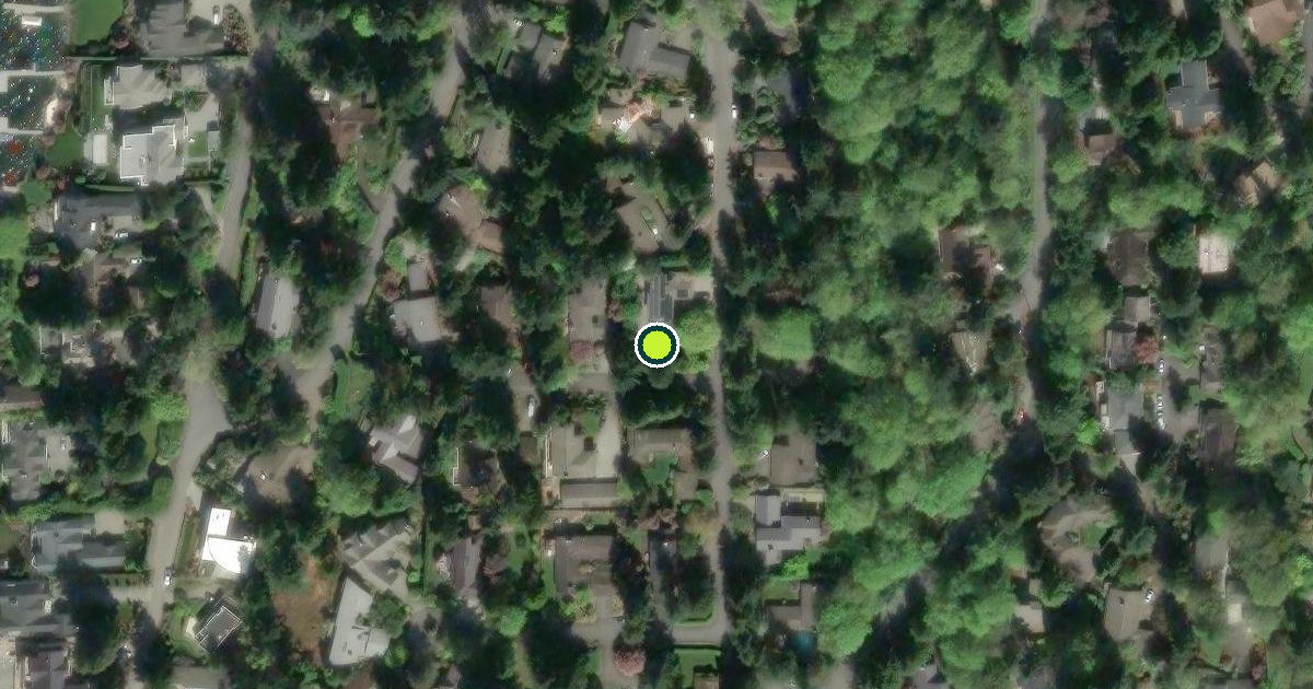 Satellite view of Mercer Island Pickleball Courts