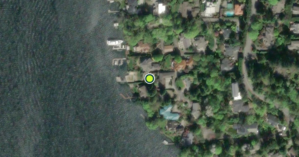 Satellite view of Mercer Island Pickleball Courts