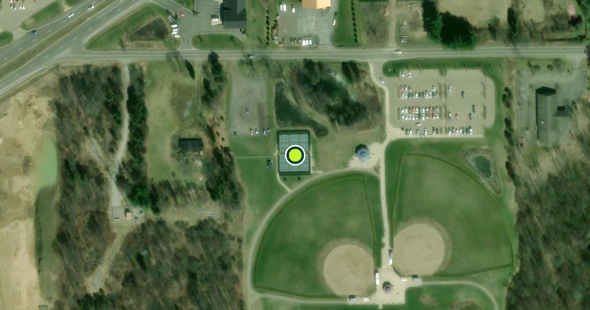 Satellite view of Meridian Charter Township Pickleball Courts