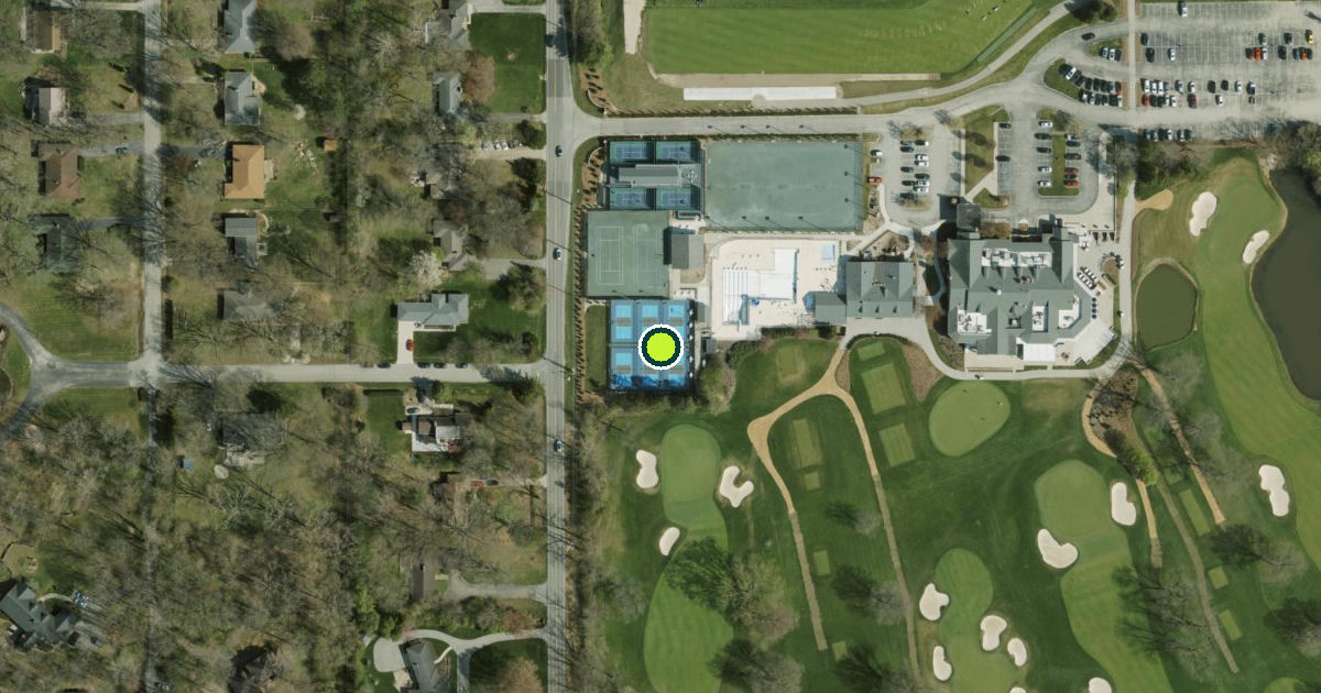 Satellite view of Meridian Hills Pickleball Courts