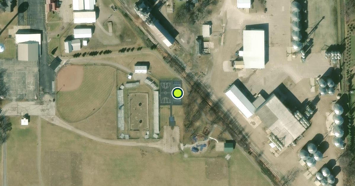 Satellite view of Merritt Township Pickleball Courts