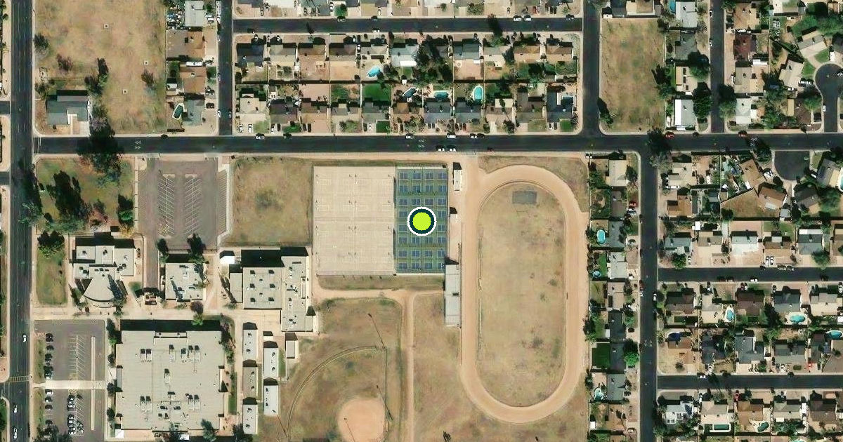 Satellite view of Mesa Pickleball Courts