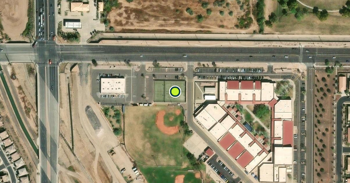 Satellite view of Mesa Pickleball Courts