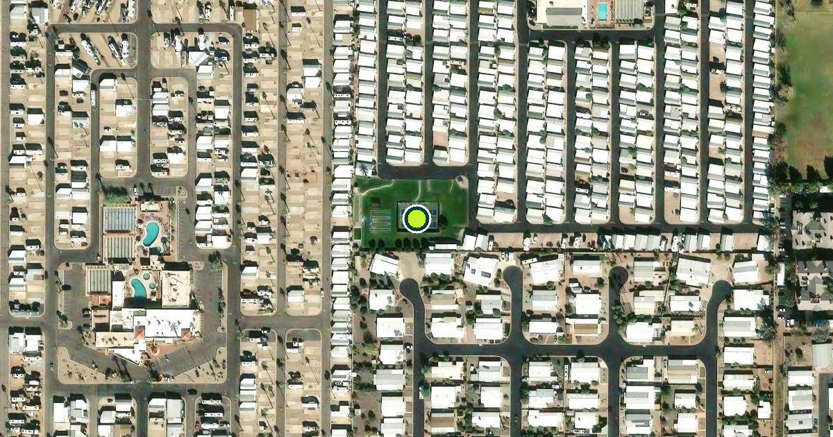 Satellite view of Mesa Pickleball Courts