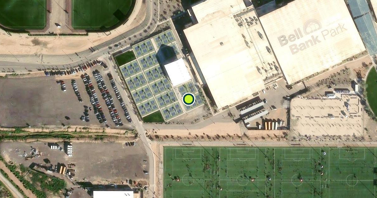 Satellite view of Mesa Pickleball Courts