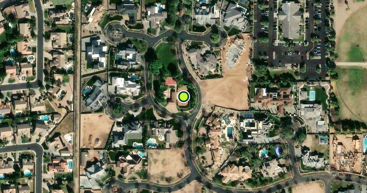 Satellite view of Mesa Pickleball Courts