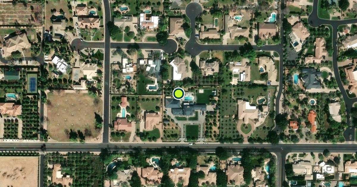 Satellite view of Mesa Pickleball Courts