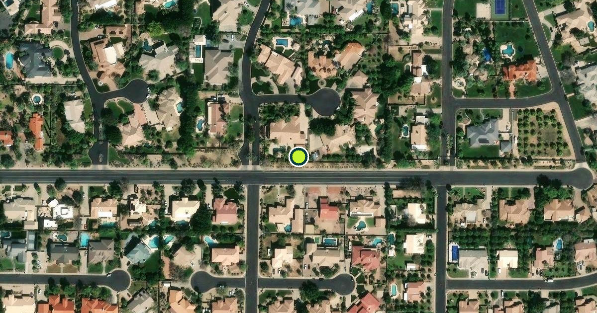 Satellite view of Mesa Pickleball Courts