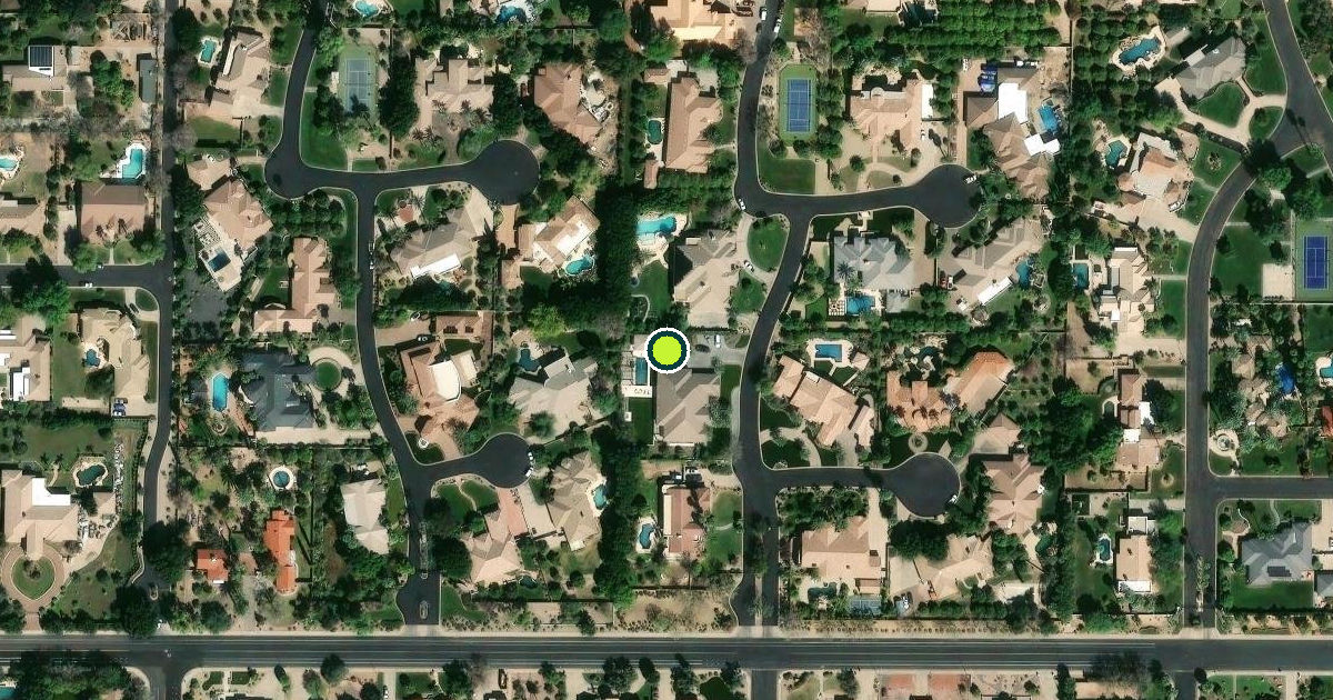 Satellite view of Mesa Pickleball Courts