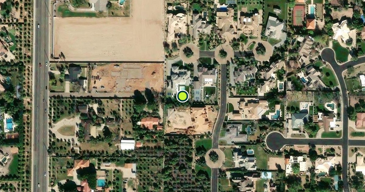 Satellite view of Mesa Pickleball Courts