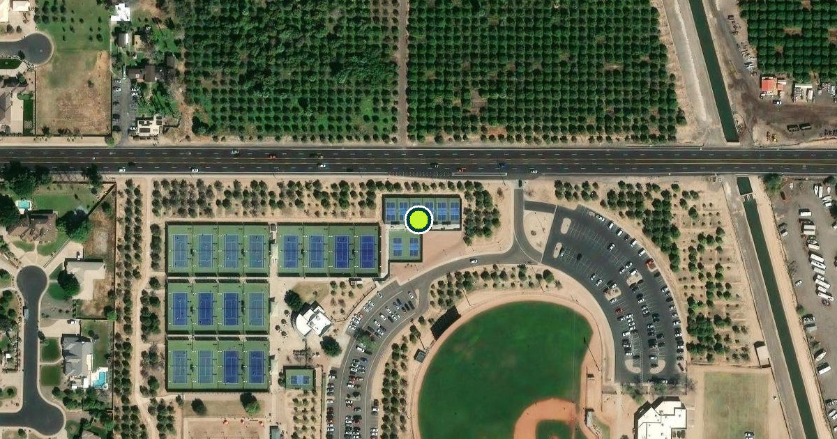 Satellite view of Mesa Pickleball Courts