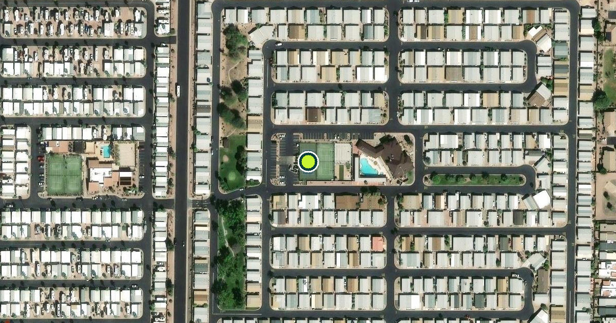 Satellite view of Mesa Pickleball Courts