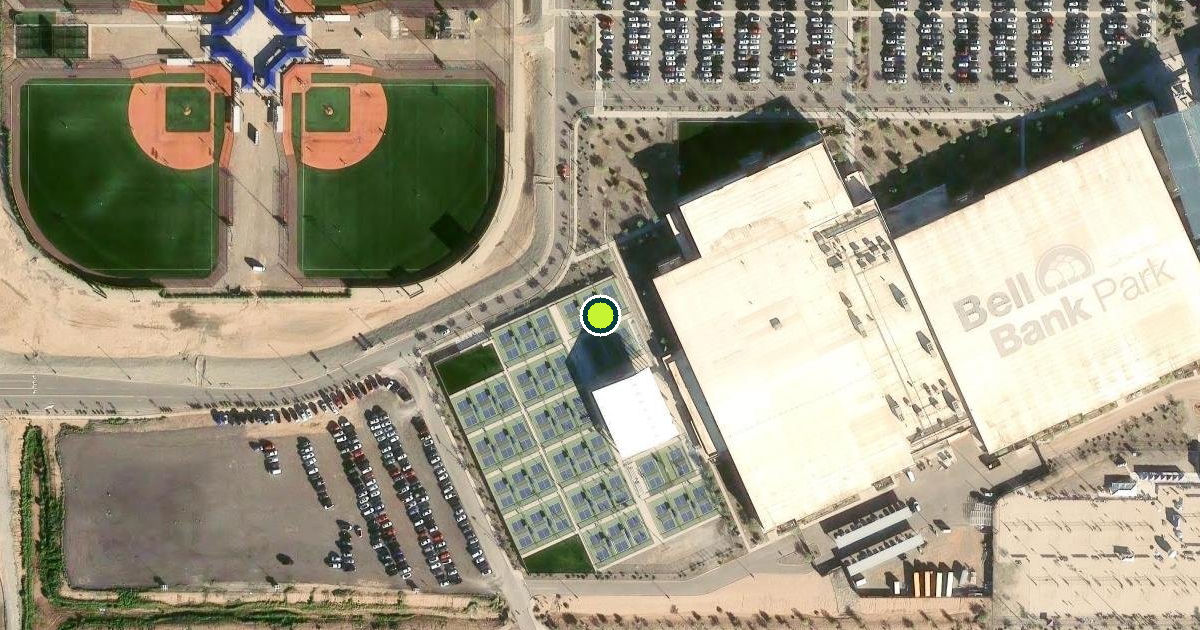 Satellite view of Mesa Pickleball Courts