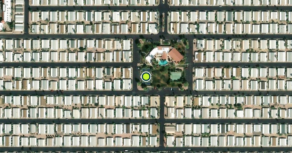 Satellite view of Mesa Pickleball Courts