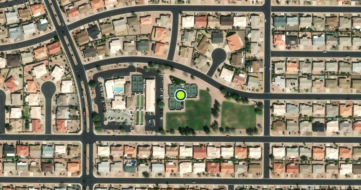 Satellite view of Mesa Pickleball Courts