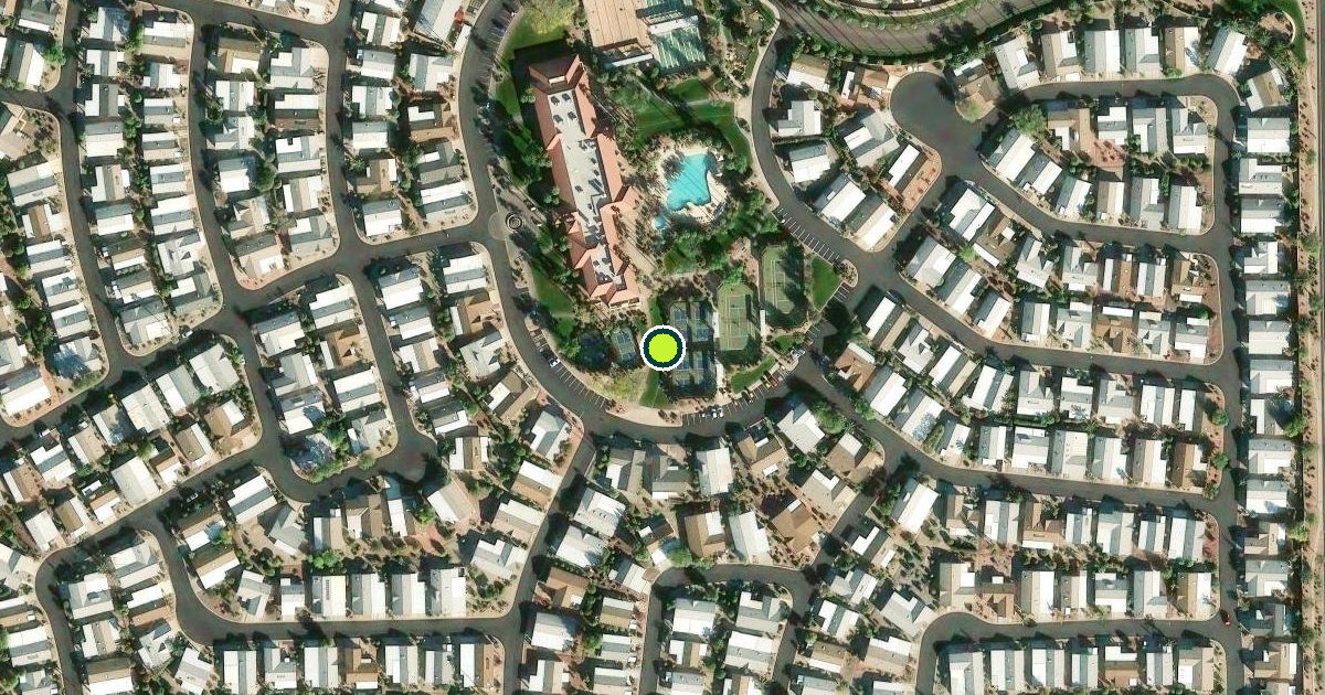 Satellite view of Mesa Pickleball Courts