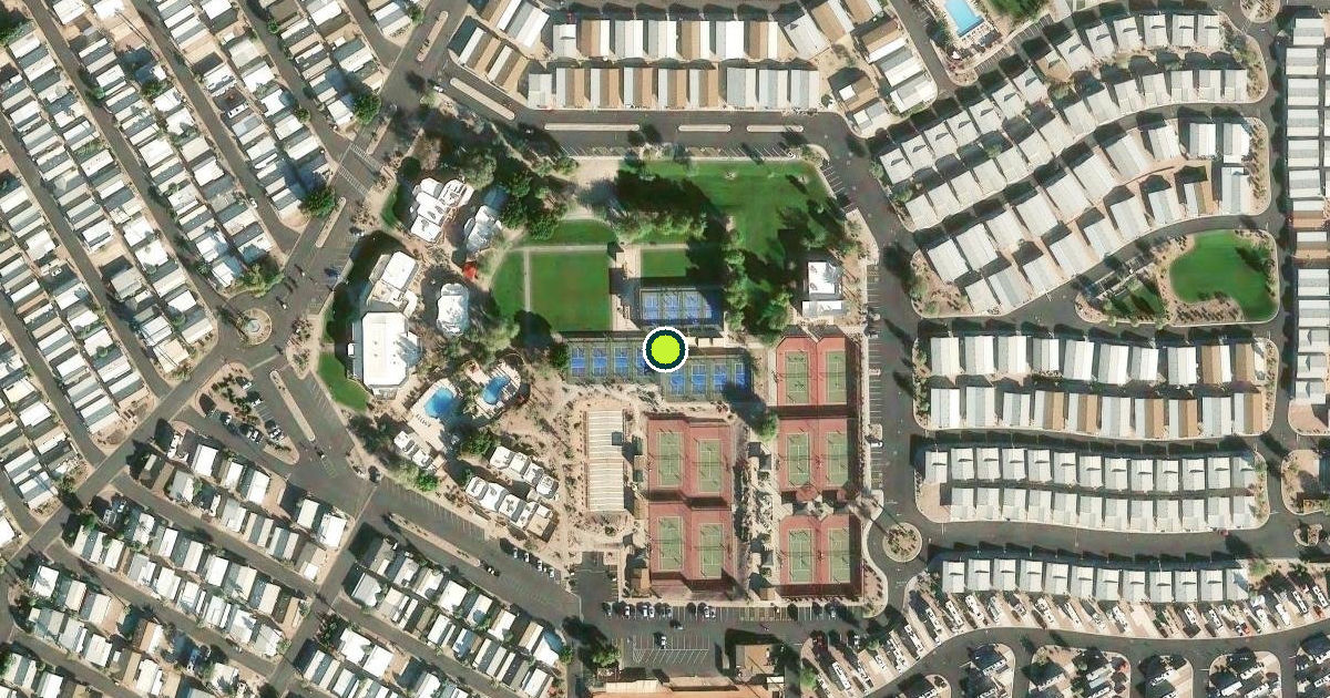 Satellite view of Mesa Pickleball Courts