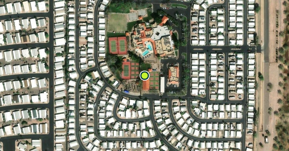 Satellite view of Mesa Pickleball Courts