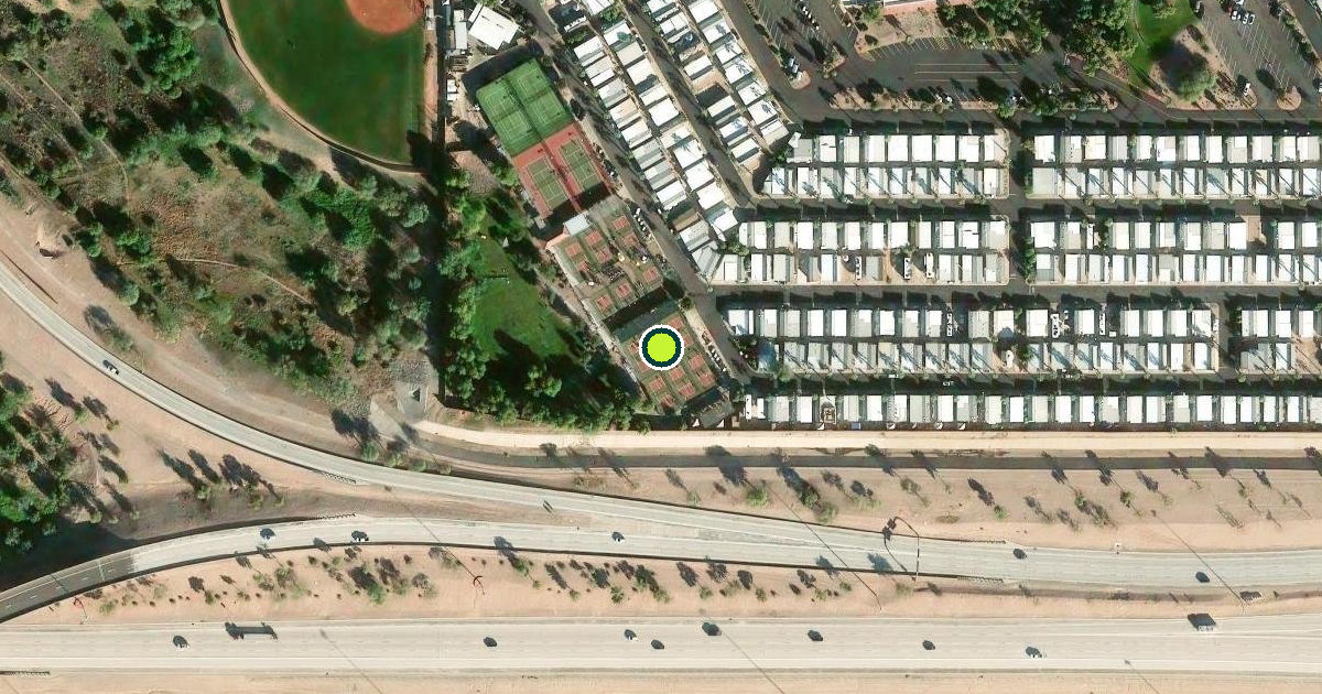 Satellite view of Mesa Pickleball Courts