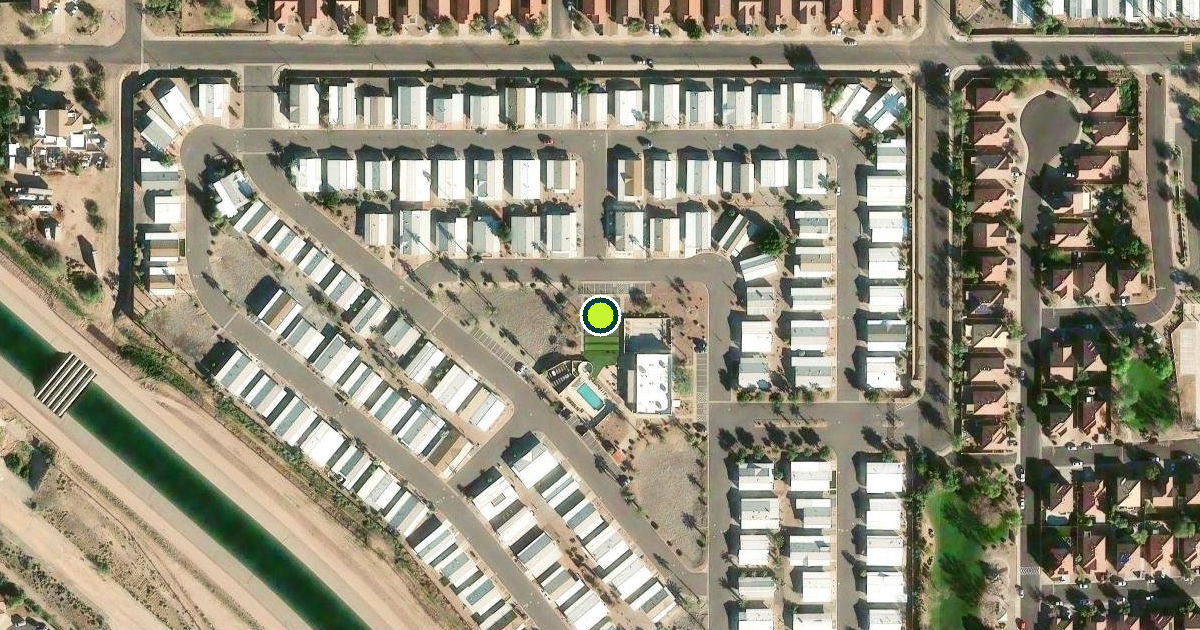 Satellite view of Mesa Pickleball Courts
