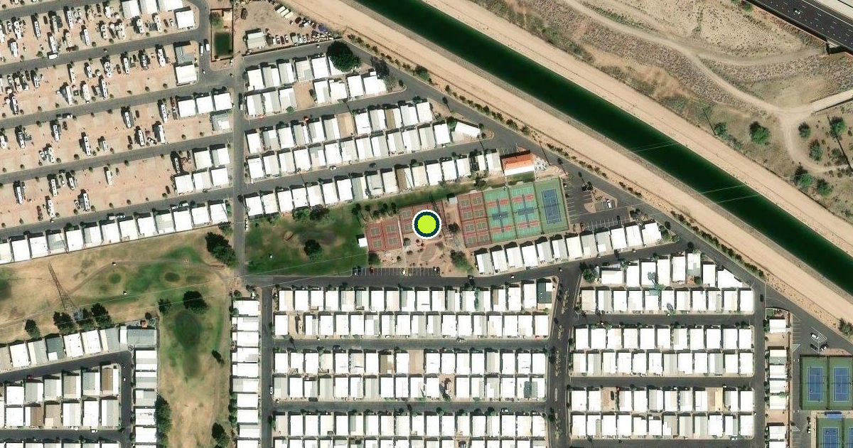 Satellite view of Mesa Pickleball Courts