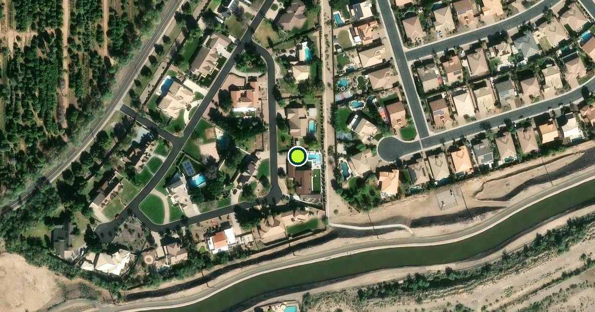 Satellite view of Mesa Pickleball Courts