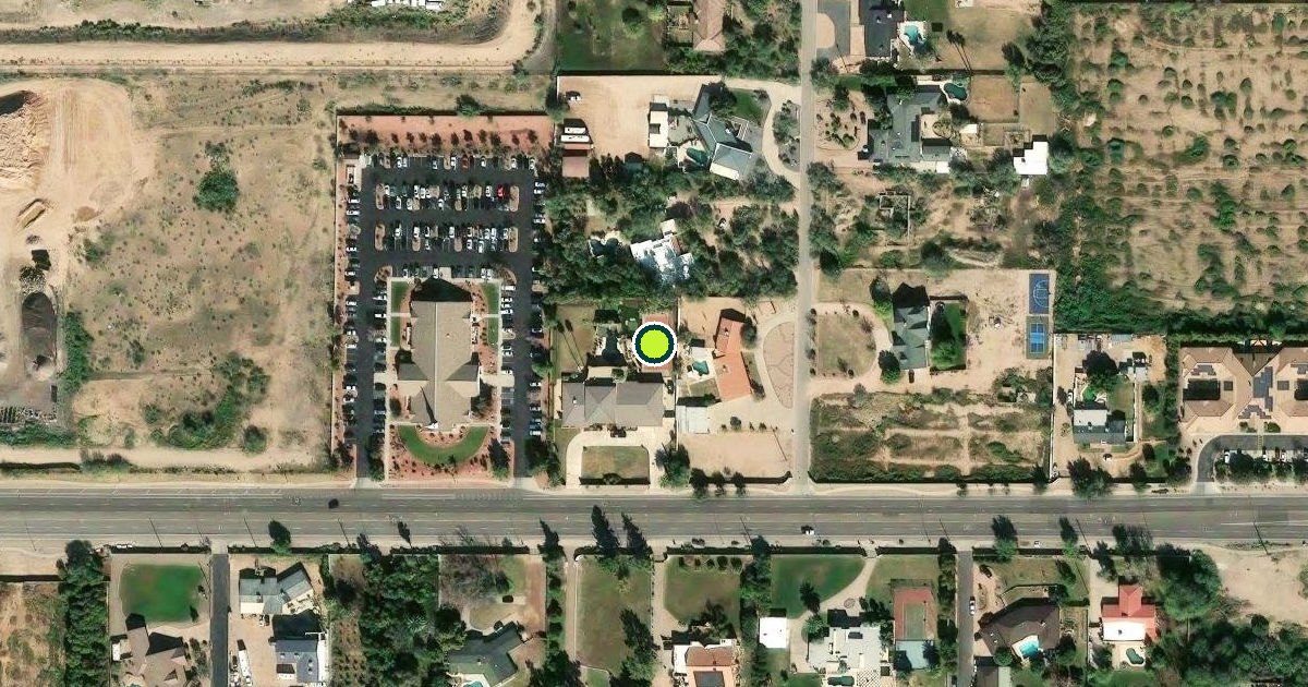 Satellite view of Mesa Pickleball Courts
