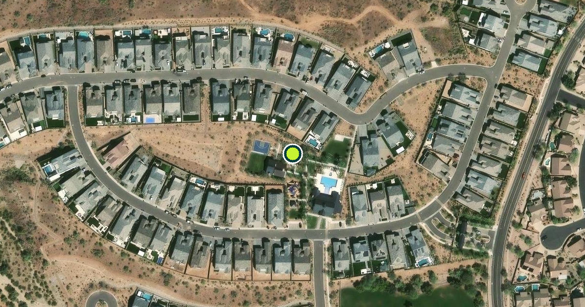 Satellite view of Mesa Pickleball Courts