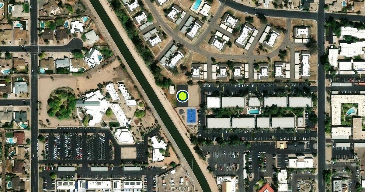 Satellite view of Mesa Pickleball Courts